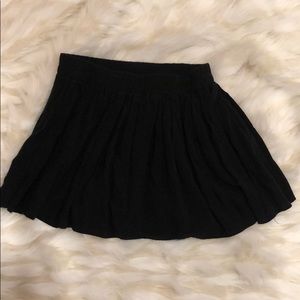 Black mini skirt